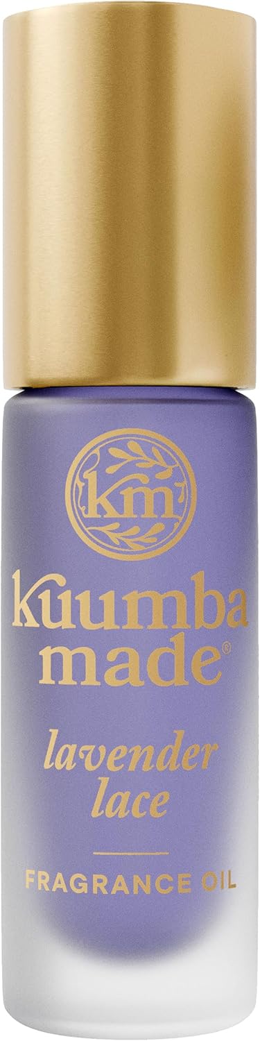 Kuumba Made Lavender Lace Fragrance Oil, Long-Lasting Scented Oil Perfume Roller, Vegan, Alcohol-Free, 0.15 Fl Oz