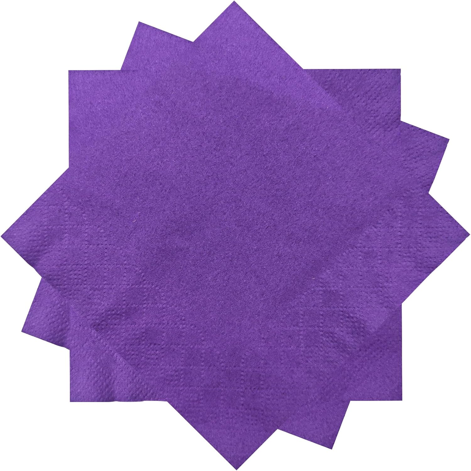 300 Count Purple Beverage Napkins,2-Ply Purple Cocktail Napkins,Disposable Purple Party Napkins for Dinner Wedding Birthday Party Graduation
