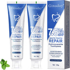 2 Pcs Hydroxyapatite Toothpaste 7.5%, Fluoride-Free Nano Hydroxyapatite Toothpaste for Oral Care & Enamel Repair,Gentle Mint,Fresh Breath.