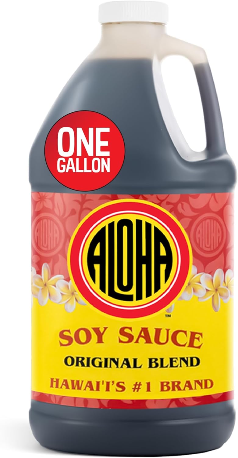 Aloha Shoyu - Original Blend Soy Sauce - Sweet and Light Profile - Made in Hawaii - 1 Gallon