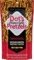 Dot's Pretzels Original Seasoned Pretzel Twist Snack, 16oz Grocery Sized Bag