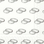 Boston International IHR 3-Ply Paper Napkins, 20-Count Lunch Size, Silver