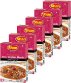 Shan Stew/Dopiaza Recipe and Seasoning Mix 1.76 oz (50g) - Spice Powder for Meat in Condiments Curry - Suitable for Vegetarians - Airtight Bag in a Box (Pack of 6)