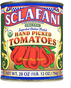 Organic Hand Picked Whole Peeled Plum Tomatoes in 28 Ounce Cans (12 PACK)
