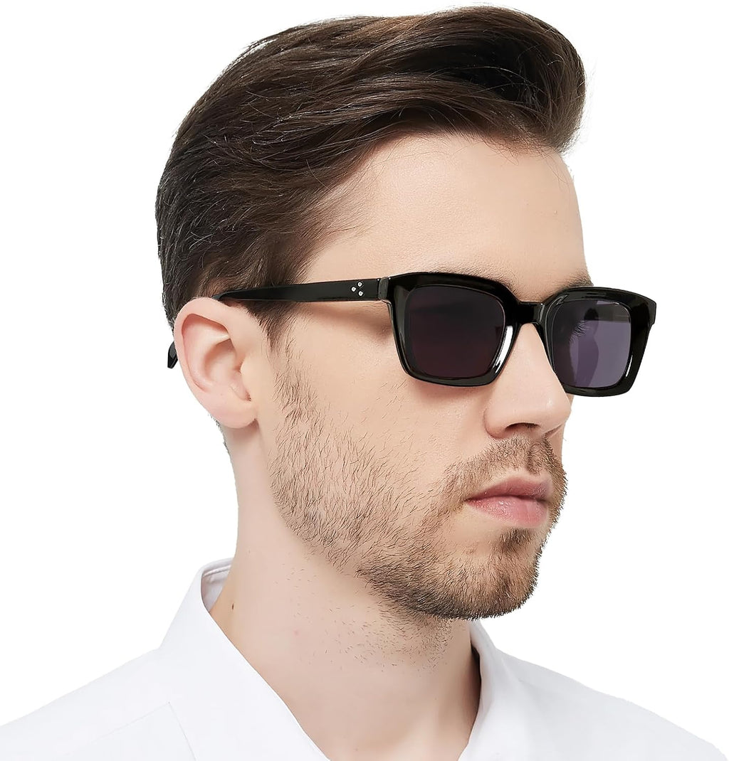 OCCI CHIARI Bifocal Reading Sunglasses Men UV400 Protection Readers for Women Comfortable Stylish Reading glasses 1.0 1.5 2.0 2.5 3.0 3.5 4.0(1.5+ Black)