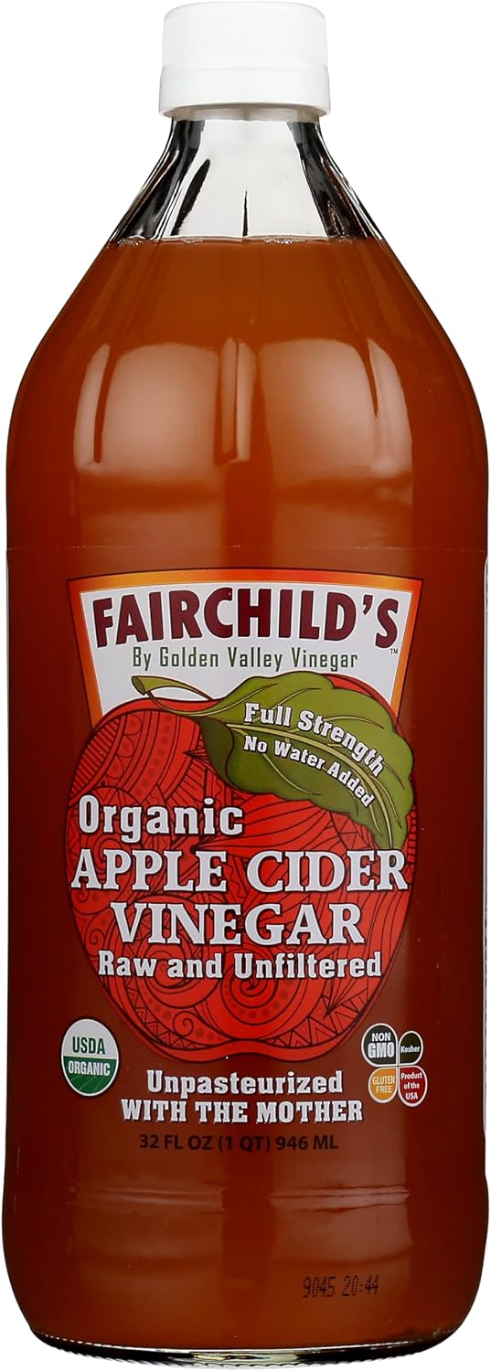 Fairchild's Organic Raw & Unfiltered Apple Cider Vinegar, 32 FZ