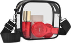 Clear Bag for Stadium Events, Transparent Messenger Bag Stadium Approved Crossbody Bag for Women & Men
