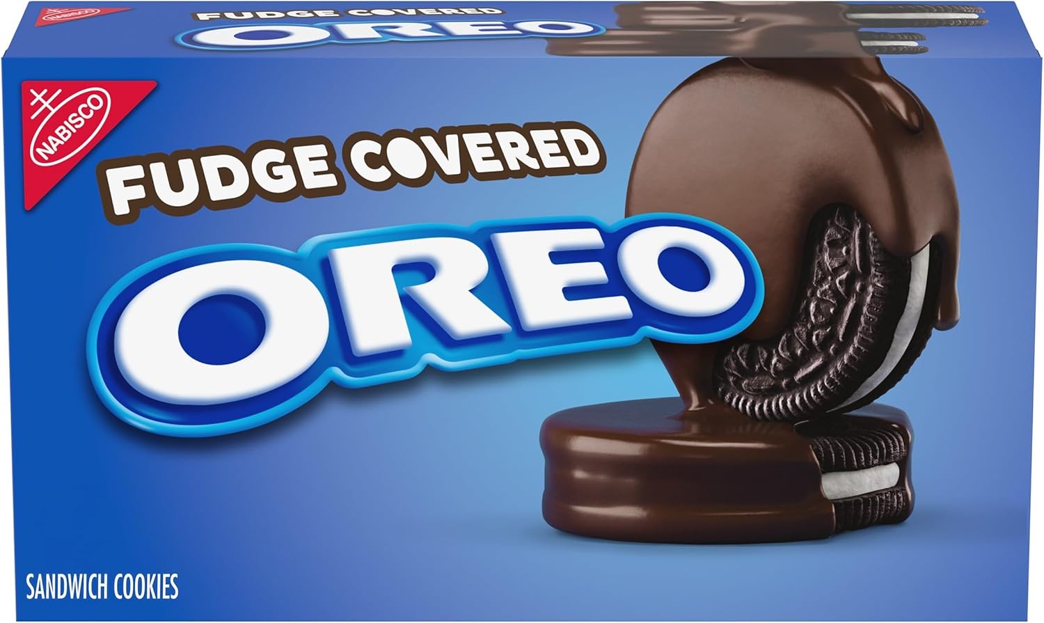 OREO Fudge Covered Chocolate Sandwich Cookies, 7.9 oz