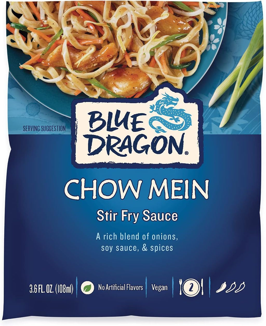 Blue Dragon Stir Fry Sauce, Chow Mein, 3.4 Ounce (Pack of 12)