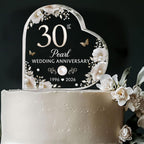 30th Wedding Anniversary Acrylic Cake Topper, 30 th Pearl Anniversary Decorations, 30 Wedding Topper, 30 Years Of Marriage Gifts, Wedding Keepsake Gift (30th Anniversary 2026)