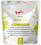 Tropace Senna Leaf Herbal Tea – Caffeine-Free, 20 Tea Bags Infused with Senna, Ginger, Rooibos & Lemon Peel – Rooted in Africa, Packed in USA, 1.8 oz (50g)