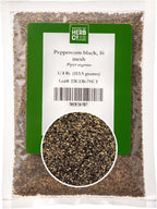 Black Peppercorn (16 Mesh), by Herb Co, Premium Ground Pepper Essential Spice for Seasoning & Cooking, 1/4 lb