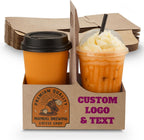 MT Products 2 Cup Drink Carrier 7.62" x 3.75" x 8.87" - Disposable Cup Holders for Transport - Made in USA