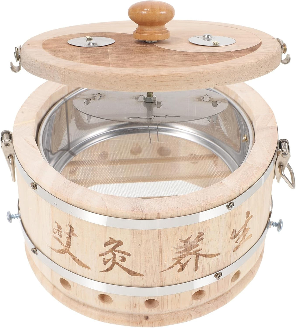 FRCOLOR Portable Moxibustion Box for Abdomen with Adjustable Holder Moxa Burner Case for Neck Back Chest Pain Relief at Home Compact and Lightweight Design