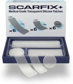 Silicone Scar Patches | Medical-Grade & Hypoallergenic Scar Care for Surgery, C Section Recovery, Keloids, Burns & Stretch Marks | 18 Pre-Cut Flexible Acne Scar Strips