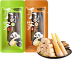 Hand Peeled Bamboo Shoots,Pickled Bamboo Shoot Tip,Aged Soup with Pickled Peppers,Instant Snack Food,Pickleds Vegetables,Low Calorie,0 Fat(2 Bags,460g)