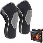 Stayfit [2 Pack] Heating Graphene Knee Brace for Healing Knee Pain Relief, Comfortable Woven Compression Sleeve Wrap Recovery, Unisex