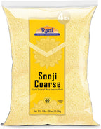 Rani Sooji Coarse (Farina, Suji, Rava, Rawa, Wheat Semolina) Flour 64oz (4lbs) 1.81kg Bulk ~ All Natural | Vegan | NON-GMO | Indian Origin