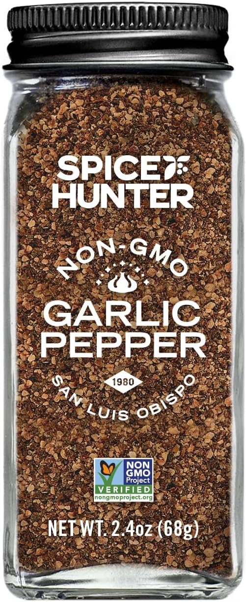 The Spice Hunter Pepper, Garlic Blend, 2.4-Ounce Jar