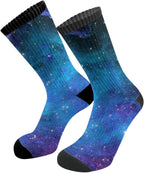 MOLIAN Athletic Crew Cushion Socks Unisex Breathable Mid-Calf Socks for Running Workout