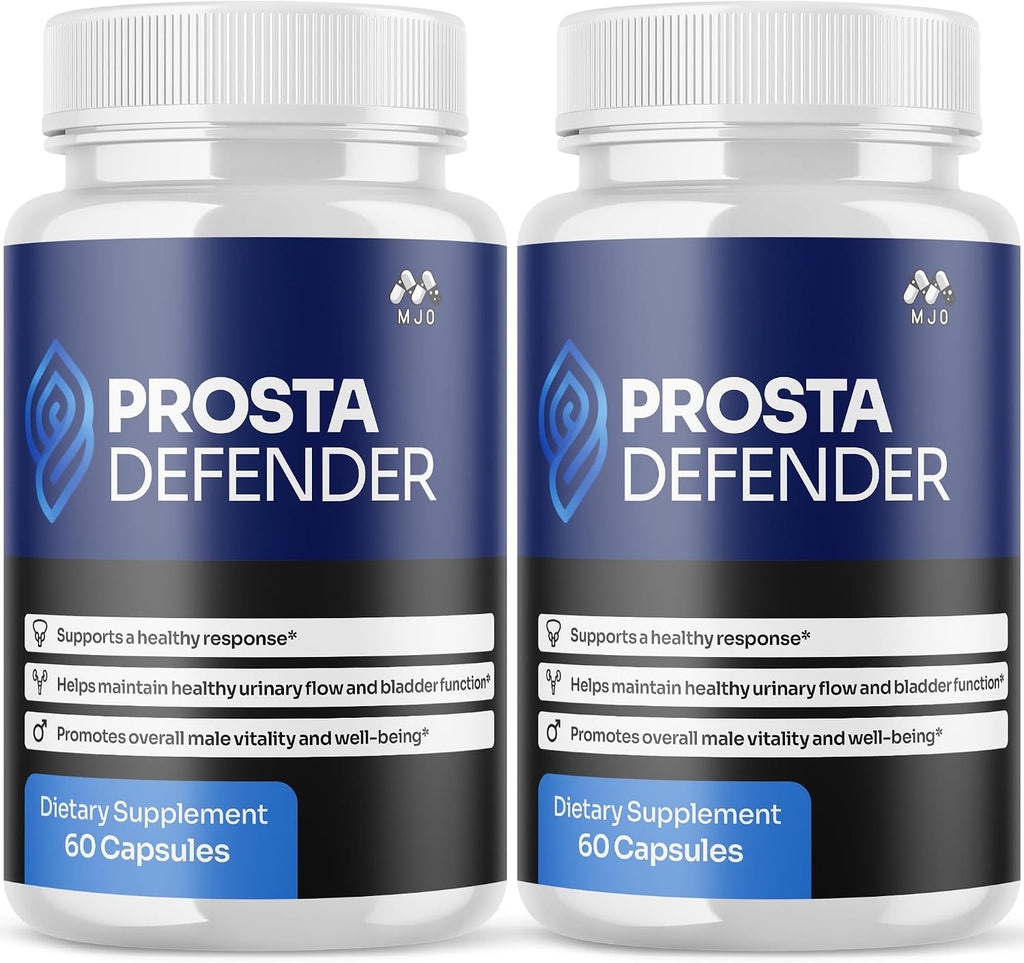 (2 Pack) Prosta Defender Capsules, Official Prostadefender Pills with All Natural Ingredients, Advanced Overall Health and Wellness Supplement, Natural Maximum Strength Vitamin Formula (120 Capsules)
