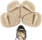 Ball of Foot Cushions for Women (2 Pairs), Anti-Slip Fabric Metatarsal Pads & Forefoot Inserts for High Heels, Flats, Dress Shoes - All Day Comfort | One Size Fits Most