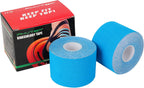 PHYTOP Kinesiology Tape 2" X 16.4', Sports Tape Athletic Kinesiology (2 Rolls Blue) Pain Relief of Muscles & Joint, Recovery Sports Injuries