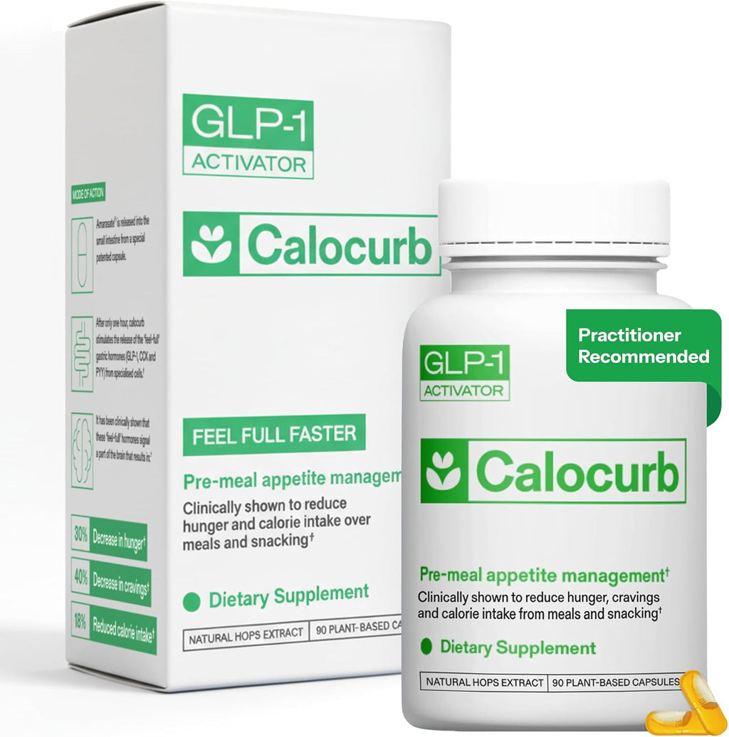 Calorie Control Supplement 6X Natural GLP-1 Support, Official & Patented Amarasate Formula, Plant Based Dietary GLP1 Supplement, Manages Appetite, Hunger & Cravings, 1 Month Average Supply, 90 Count