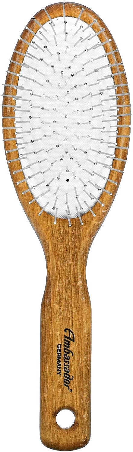 Fuchs Ambassador Wood Oval Hairbrush w/Steel Pins 1 Unit