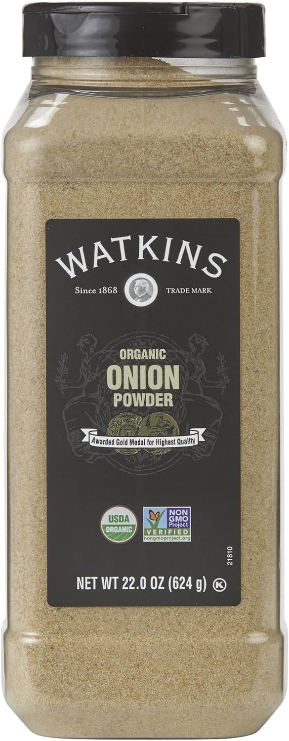 Watkins Gourmet Spice, Organic Onion Powder, Bulk Food Service Size, 22 oz (Pack of 1)