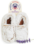 warmies Microwaveable House Slippers for Women - Plush, Soft & Fuzzy Indoor Slippers with Backs & Non-Slip Memory Foam Soles - Cozy Warm Ladies Slipper