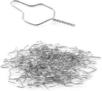 LA MIERE 100 Pcs Orthodontic Stainless Steel Preformed Ligature Wire, Ligature Ties Wire, SS, 0.012 Short