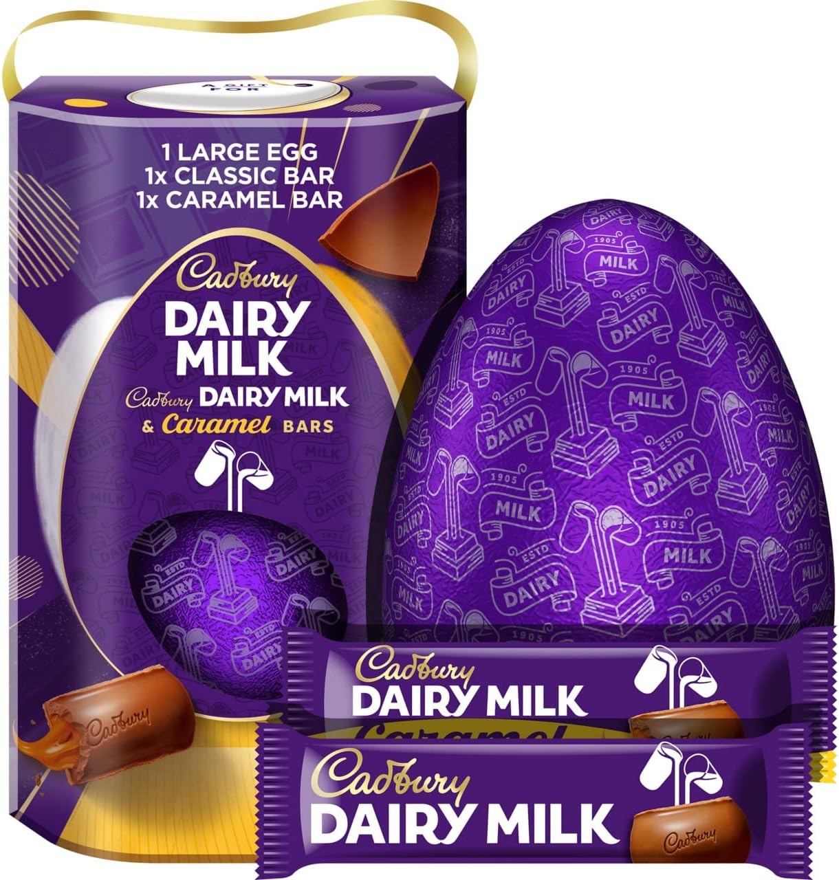 Cadbury Dairy Milk Chocolate and Caramel Easter Egg, 245g