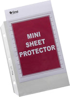 C-Line Top Loading Heavyweight Poly Sheet Protectors, Clear, Mini Size, 8.5 x 5.5 Inches, 50 per Box (62058)