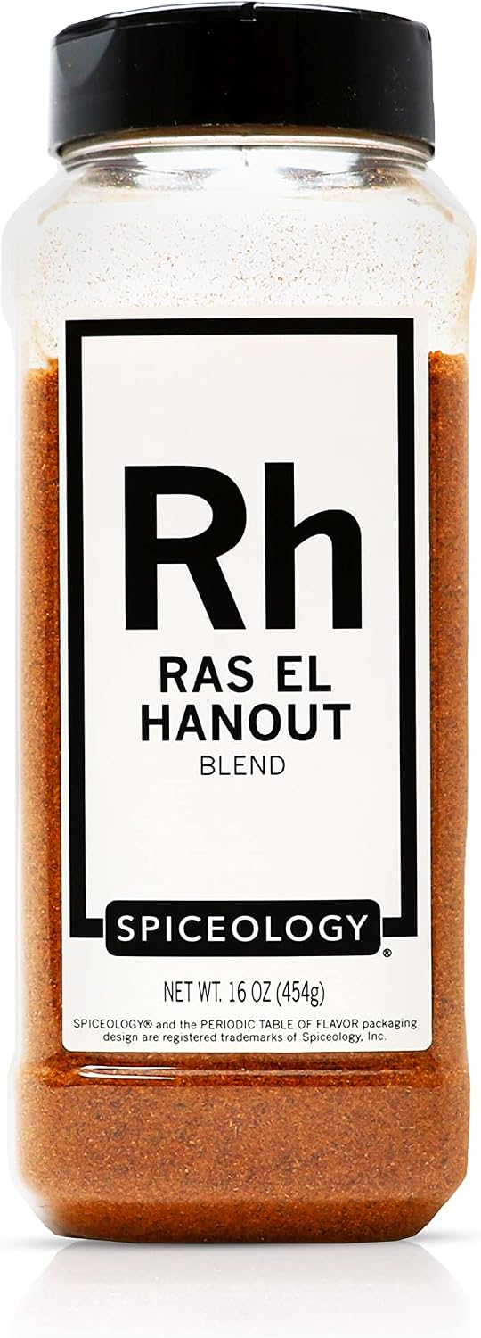 Spiceology - Ras el Hanout Spice Blend - North African Seasoning - Use On: Poultry, Vegetables, Grains, Lamb, and Stews - 16 oz
