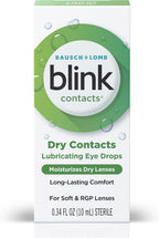 Blink Contacts Lubricating Eye Drops 0.34 fl oz (10 mL), Pack of 3