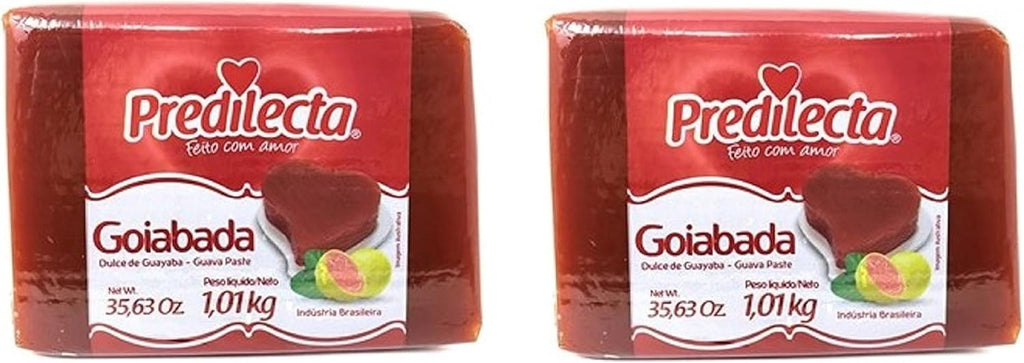 Predilecta - Guava Paste w/ Fruit Pieces - 35.27 oz (PACK OF 02) | Goiabada Cascão - 1.01kg