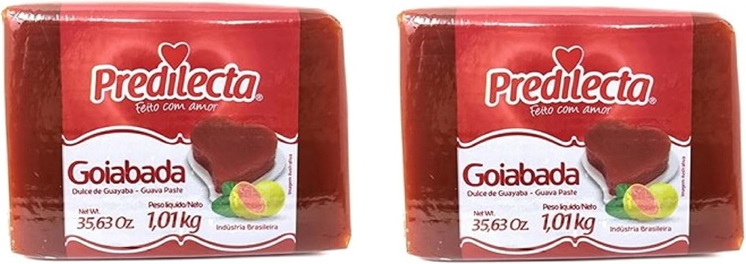 Predilecta - Guava Paste w/ Fruit Pieces - 35.27 oz (PACK OF 02) | Goiabada Cascão - 1.01kg