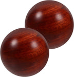 Healifty Rosewood Hand Exercise Ball 2 Inch Wooden Muscle Stretch Ball for Hand Therapy Finger Strengthening and Stress Relief