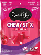 Darrell Lea Fabulicious Sour Candy Stix, Soft and Tangy, No Artificial Flavors, Palm Oil Free, Made in Australia, Shareable (Sour Raspberry, 7 Ounce (Pack of 1))