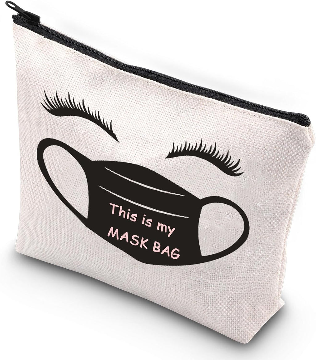 G2TUP Mask Storage Case Novelty Mask Holder Clean Mask Keeper This is My Mask Bag (This is My Mask Bag)