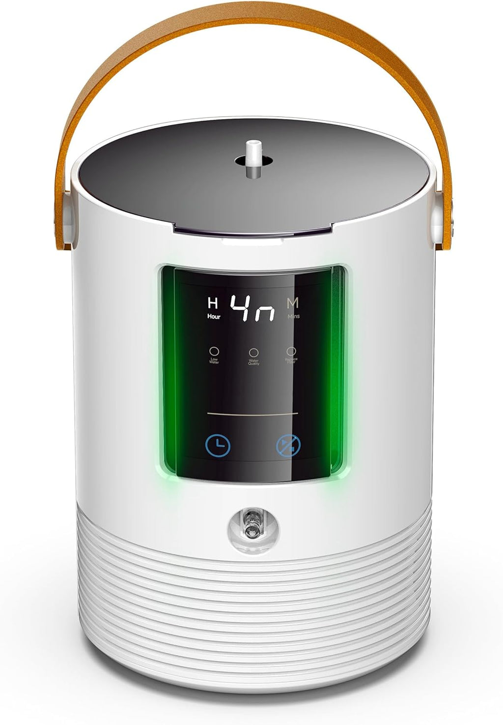 3-in-1 Hydrogen Inhalation Machine 240mL & Hydrogen Water Generator, 99.996% Ultra-Pure, Latest SPE/PEM Ionizer with Platinum Electrodes, 4-Hour Night Mode, Portable for Home, Travel, Car Use