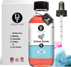 Dolce Flav Cotton Candy Extract 2 oz – Kosher, Sugar-Free, Concentrated Carnival-Style Flavoring for Baking, Frostings & Drinks, Includes Measured Dropper