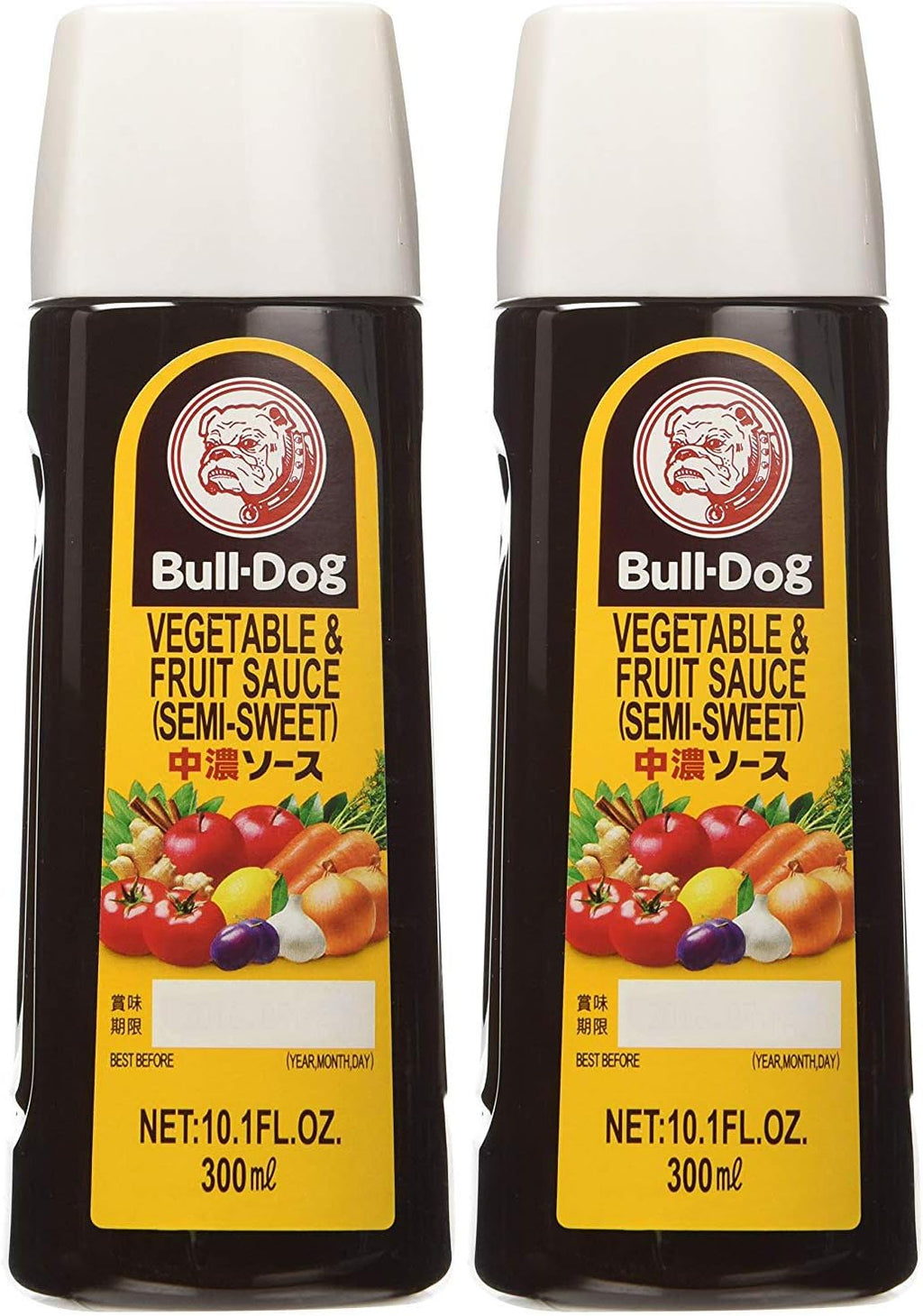 Bull-Dog Chuno Semi-Sweet Sauce 10.1 Fl. Oz. (2 Bottles)