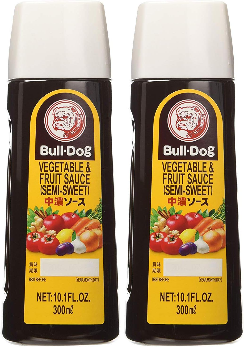 Bull-Dog Chuno Semi-Sweet Sauce 10.1 Fl. Oz. (2 Bottles)