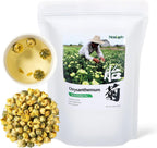 Chrysanthemum Tea, Chinese Chrysanthemum Herbal Flower Tea Loose Leaves, Dried Chrysanthemum Flower with Floral Freshness and Natural Sweetness, Non-GMO, Gluten Free, Caffeine-Free, 3.88 Oz