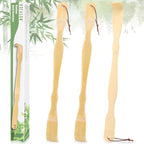 HOFASON 3 Pack Wooden Bamboo Back Scratcher for Adults Men Women, Gifts for Seniors, Small Funny Christmas Gifts for Elderly Men Women, 16.5 Inch Long Handle Back Scratchers Easter Basket Stuffers