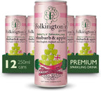 Folkingtons Gently Sparkling Rhubarb & Apple 250ml (Pack of 12)
