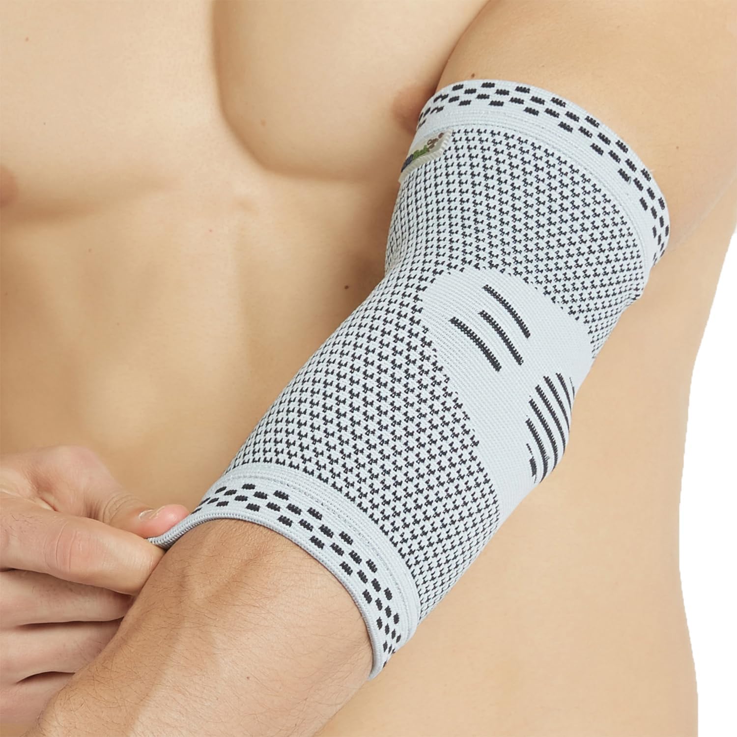 NeoTech Care Elbow Support Brace - Breathable - Men, Women, Right or Left (Gray, Size S, 1 Unit)