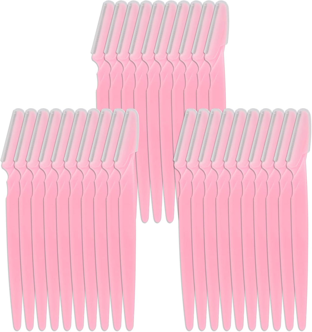 30 Pieces Eyebrow Razor Shaper Trimmer Shaver Facial Razor with Precision Cover for Women and Men